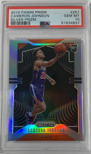 2019 Panini Prizm Cameron Johnson Silver Prizm PSA 10 Gem Mint #257
