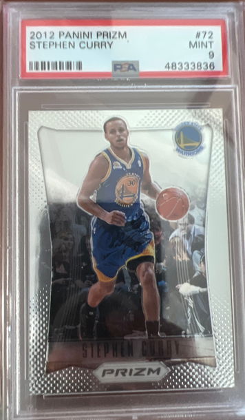2012 panini prizm Stephen curry PSA 9