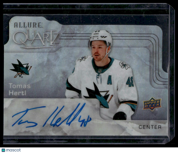 2020-21 Upper Deck Allure Tomas Hertl #AQ-TH Quartz AU