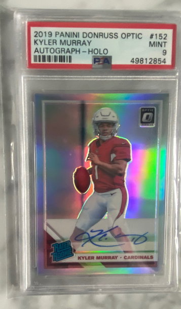 Kyler Murray 2019 Optic Holo Signautres Pop 9. None higher 