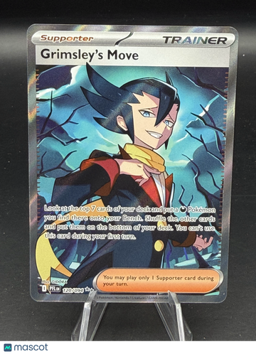 Pokemon 2025 Phantasmal Flames Grimsley's Move Secret Rare #120/094 - Near Mint or Better