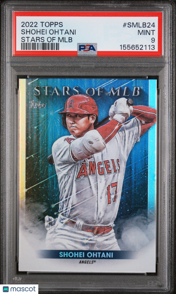 2022 Topps Stars Of Mlb Shohei Ohtani #SMLB24 Stars Of Mlb PSA 9