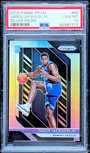 Jaren Jackson JR. RC Silver Prizm PSA 10