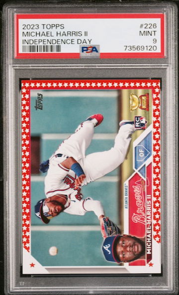 2023 Michael Harris II Topps Independence Day PSA 9 MINT