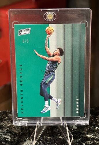 2023-24 Panini Father's Day KEYONTE GEORGE RC #/5 Green Rookie Utah Jazz Bears