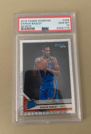 2019 Panini Donruss Darius Bazley Infinite PSA 10 249