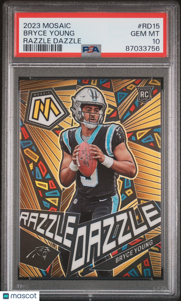 2023 Panini Mosaic Razzle Dazzle Bryce Young #RD15 PSA 10