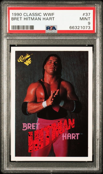 1990 Classic WWF Bret Hart #37 PSA 9