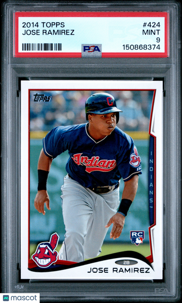 2014 Topps Jose Ramirez #424 PSA 9