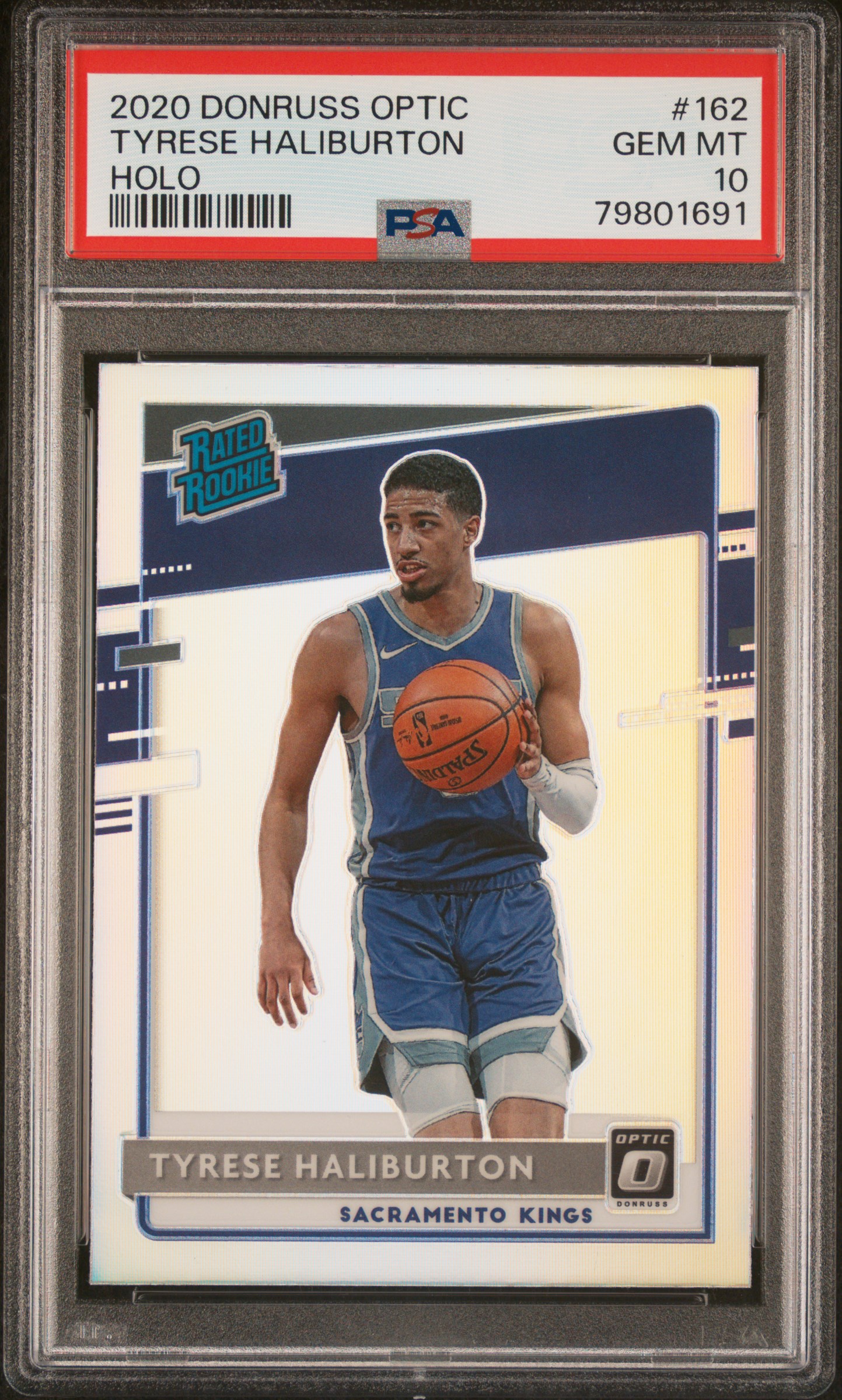 2020 Panini Donruss Optic Tyrese Haliburton #162 Holo PSA 10