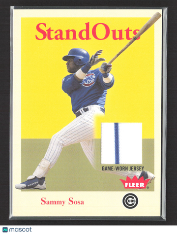 2005 Fleer Tradition StandOuts Sammy Sosa #SO-SS Game-Worn Jersey 1/2005