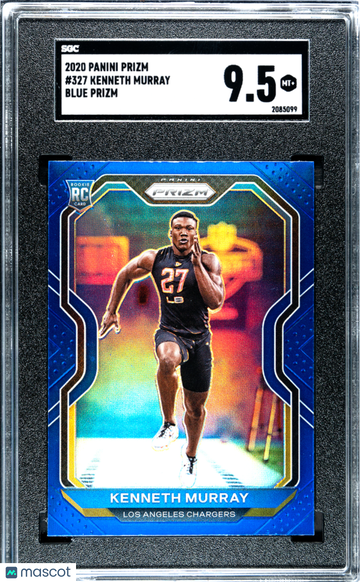 2020 Panini Prizm Kenneth Murray #327 Blue SGC 9.5