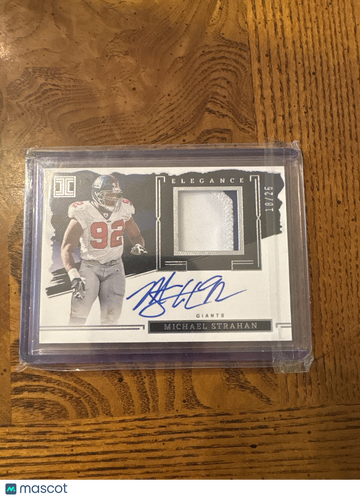 2023 Panini Impeccable Elegance Michael Strahan #ERP-MST /25 Patch Memorabilia