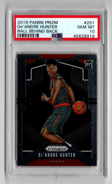 2019 Prizm Ball Behind Back De"Andre Hunter PSA 10