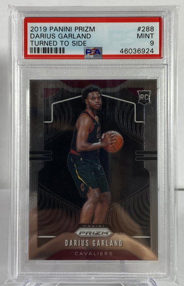 2019-20 Prizm Darius Garland Turned to Side Variation Rookie PSA 9