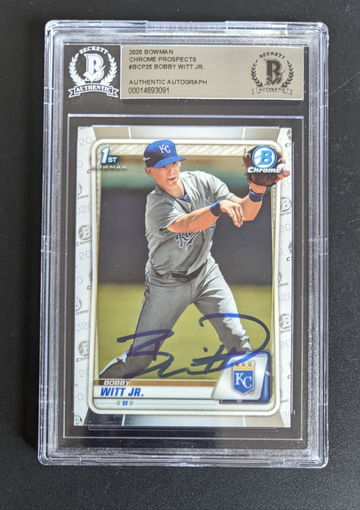 Bobby Witt Jr 2020 Bowman Chrome Autographed 