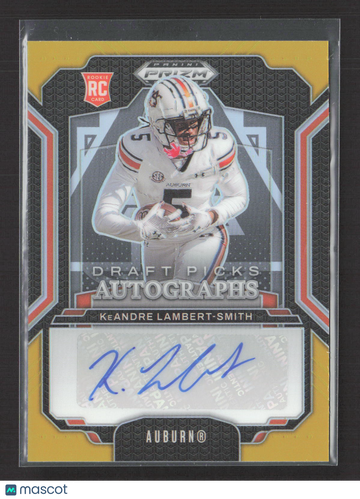2025 Panini Prizm Draft Picks KeAndre Lambert-Smith #DPA-KLS Gold /10 RC