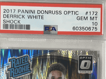 2017 Panini Donruss Optic Derrick White #172 Shock PSA 10