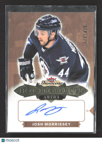 2017 Fleer Showcase Hot Prospects Josh Morrissey #157 170/499 Auto