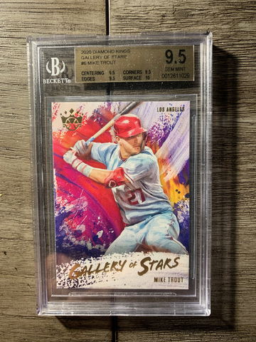 2020 Diamond Kings “Gallery of Stars” Mike Trout BGS 9.5