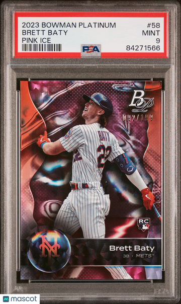 2023 Bowman Platinum Brett Baty #58 PSA 9