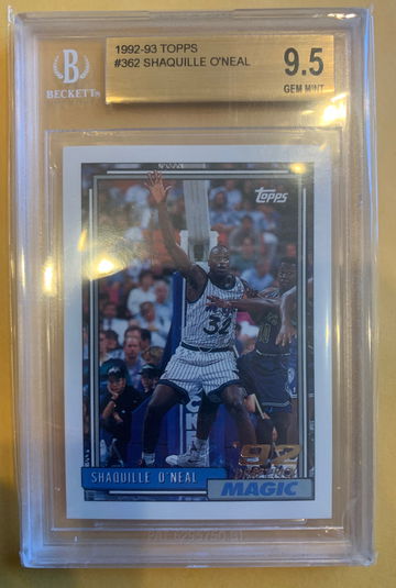 1992 topps Shaquille O’Neal 