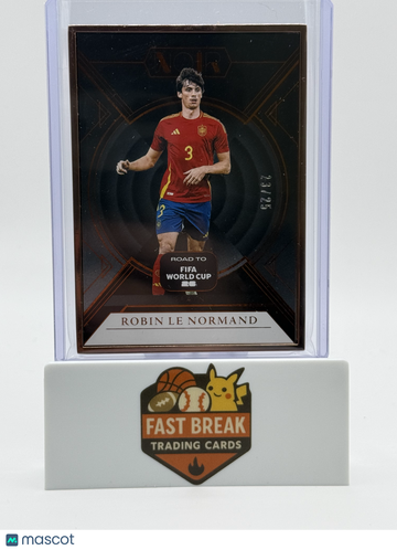 2025 Panini Noir Road to FIFA World Cup Robin Le Normand #60 /25