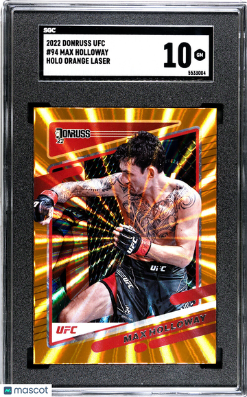2022 Donruss Max Holloway #94 Exclusive SGC 10