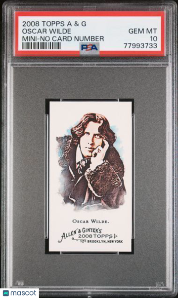 2008 Topps Allen & Ginter Oscar Wilde Mini No Card Number PSA 10