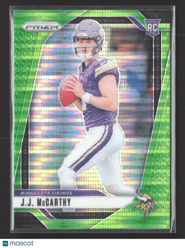 2024 Panini Prizm Football J.J. McCarthy #400 Green RC