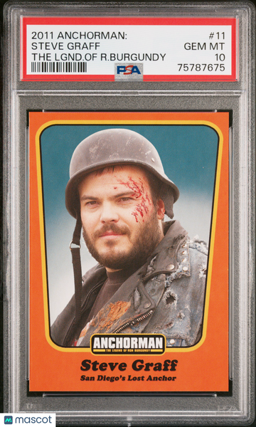 2011 Dreamworks Anchorman:the Legend Of Ron Burgundy Steve Graff #11 Rookie PSA 10