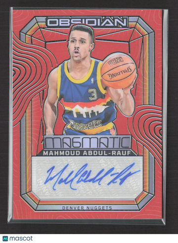 2024 Panini Obsidian Magmatic Signatures Mahmoud Abdul-Rauf #MS-MAR Red /75