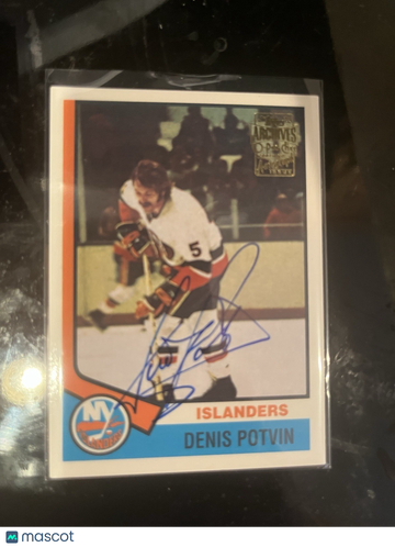 2002 Topps Archives Denis Potvin #195 Rookie Insert Topps