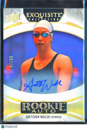 Gretchen Walsh 2025 Upper Deck Exquisite Collection Auto /99