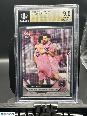 2025 Topps Now MLS Lionel Messi #1 /4867 BGS 9.5