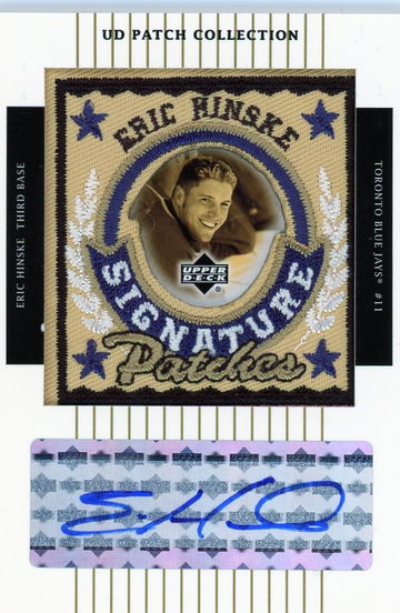 2003 Upper Deck Patch Eric Hinske #SP-EH Auto Patch