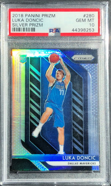 2018 Panini Prizm Luka Doncic Silver PSA 10