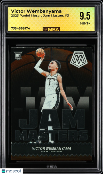 2023 Panini Mosaic Jam Masters Victor Wembanyama #3 MBA 9.5