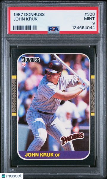 1987 Donruss John Kruk #328 Rookie PSA 9