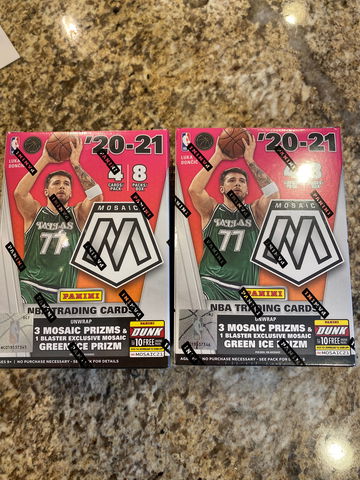 2020-21 NBA Mosaic Fanatics Blaster box x2