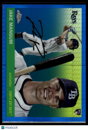 2025 Topps Chrome Platinum Jake Mangum #293 Blue Prism Refractors RC