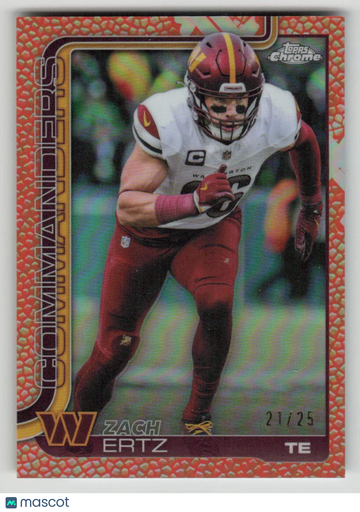 2025 Topps Chrome Zach Ertz #297 21/25