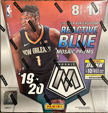 2019-20 Panini Mosaic Mega Box Reactive Blue Zion RC sealed 