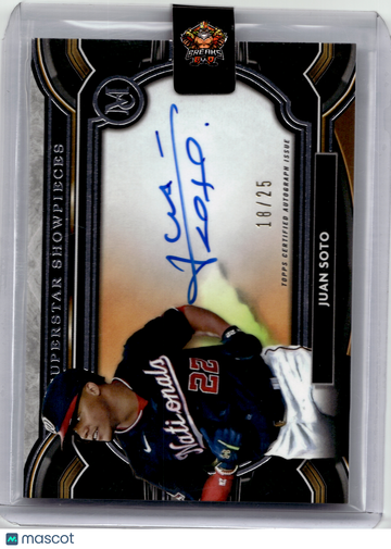 2021 Museum Collection Superstar Showpieces Juan Soto #SS-JS /25