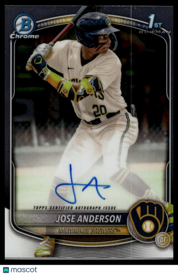 2025 Bowman Chrome Jose Anderson #CPA-JA Prospect Autographs AU