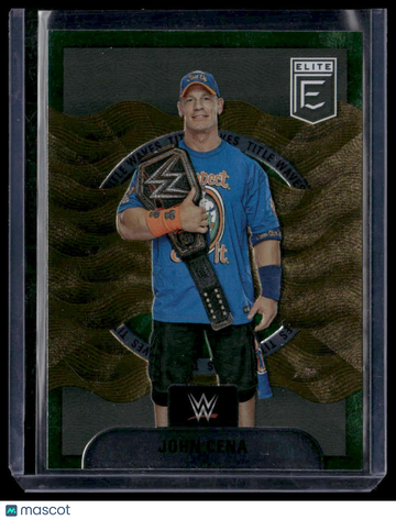 2023 Donruss Elite WWE John Cena #1 Title Waves Green