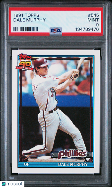 1991 Topps Dale Murphy #545 PSA 9