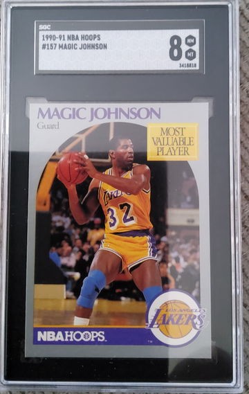 1990-91 NBA Hoops Magic Johnson #157
