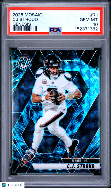 2025 Panini Mosaic CJ Stroud #71 Genesis PSA 10