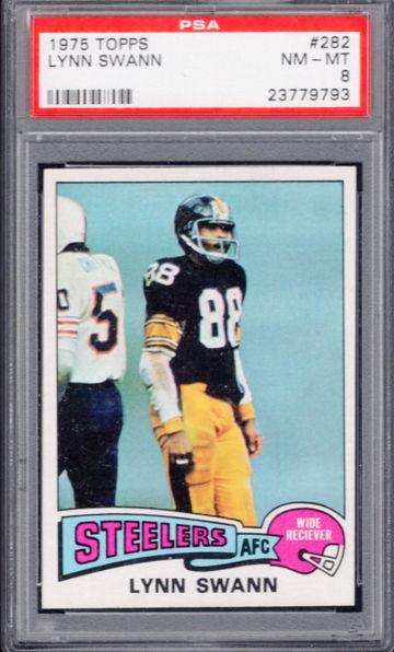 1975 TOPPS LYNN SWANN RC PSA 8